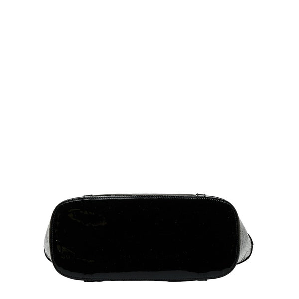 グッチ マイクログッチシマ トートバッグ 336776 ブラック エナメル レディース GUCCI 【中古】