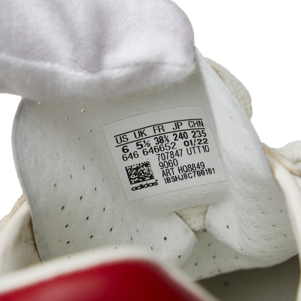 グッチ ×adidas アディダス GAZELLE ガゼル スニーカー HQ8849 ホワイト マルチカラー レザー スウェード レディース GUCCI 【中古】