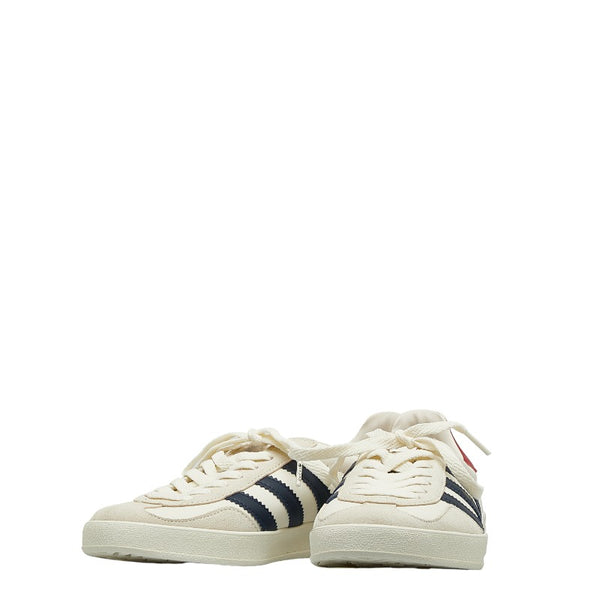 グッチ ×adidas アディダス GAZELLE ガゼル スニーカー HQ8849 ホワイト マルチカラー レザー スウェード レディース GUCCI 【中古】