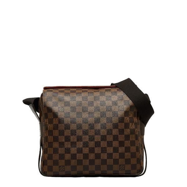 ルイ ヴィトン ダミエ ナヴィグリオ 斜め掛け ショルダーバッグ N45255 ブラウン PVC レザー レディース LOUIS VUITTON 【中古】
