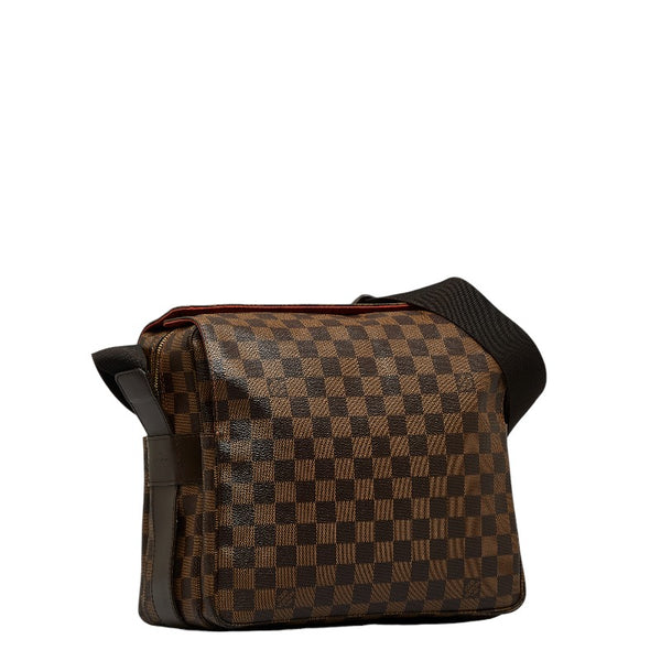 ルイ ヴィトン ダミエ ナヴィグリオ 斜め掛け ショルダーバッグ N45255 ブラウン PVC レザー レディース LOUIS VUITTON 【中古】