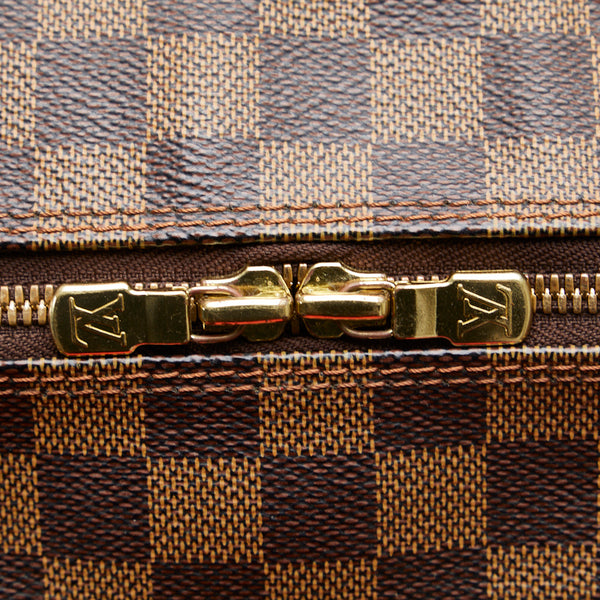 ルイ ヴィトン ダミエ ナヴィグリオ 斜め掛け ショルダーバッグ N45255 ブラウン PVC レザー レディース LOUIS VUITTON 【中古】
