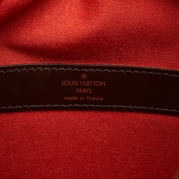 ルイ ヴィトン ダミエ ナヴィグリオ 斜め掛け ショルダーバッグ N45255 ブラウン PVC レザー レディース LOUIS VUITTON 【中古】