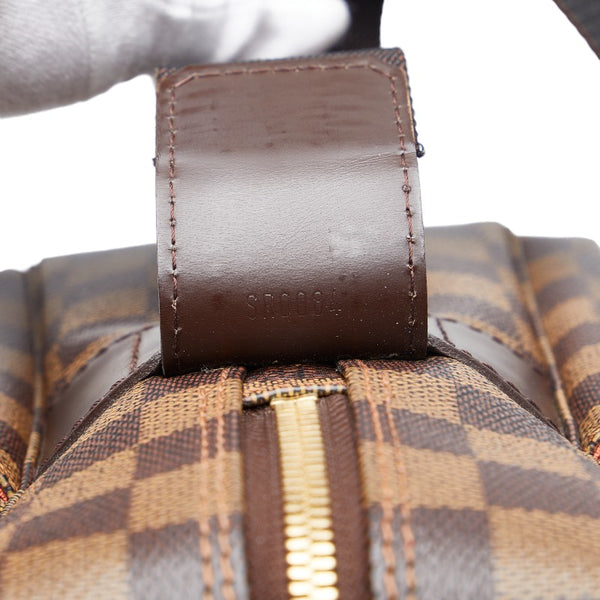 ルイ ヴィトン ダミエ ナヴィグリオ 斜め掛け ショルダーバッグ N45255 ブラウン PVC レザー レディース LOUIS VUITTON 【中古】