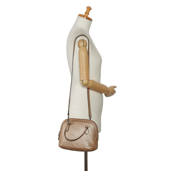 グッチ ハンドバッグ ショルダーバッグ 2WAY 341504 シャンパンゴールド レザー レディース GUCCI 【中古】