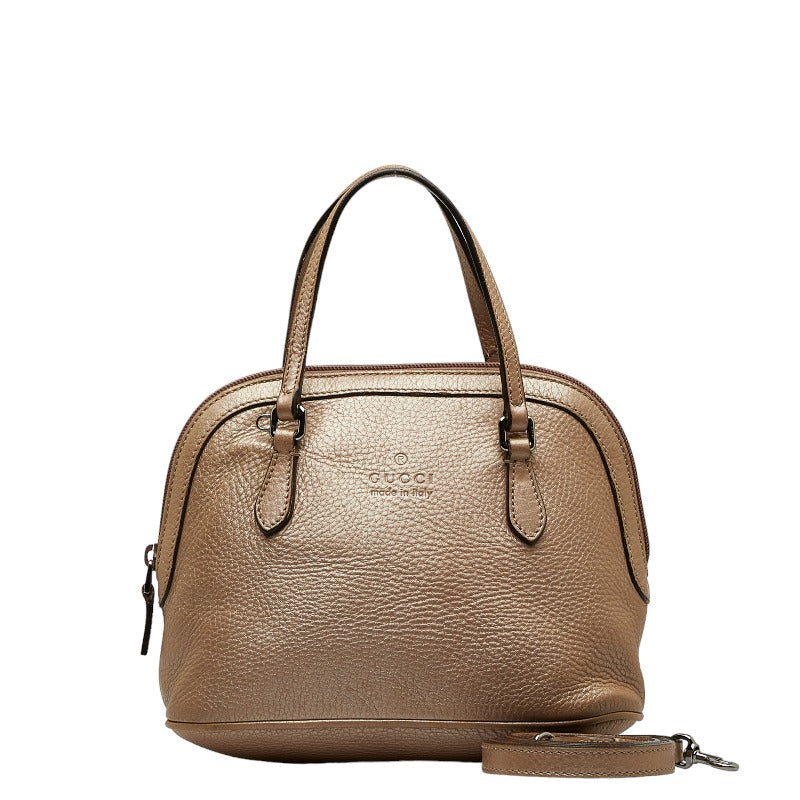 グッチ ハンドバッグ ショルダーバッグ 2WAY 341504 シャンパンゴールド レザー レディース GUCCI 【中古】