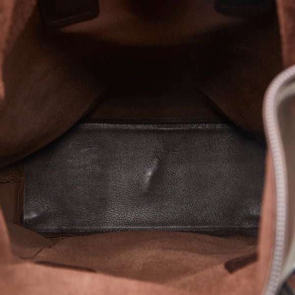 グッチ 型押しロゴ ハンドバッグ 019 2020 ブラウン レザー レディース GUCCI 【中古】