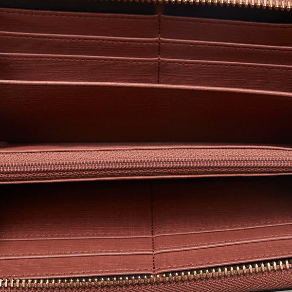 グッチ GGスプリーム スター 星柄 ラウンドファスナー 長財布 307982 ベージュ マルチカラー PVC レザー レディース GUCCI 【中古】