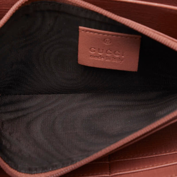 グッチ GGスプリーム スター 星柄 ラウンドファスナー 長財布 307982 ベージュ マルチカラー PVC レザー レディース GUCCI 【中古】