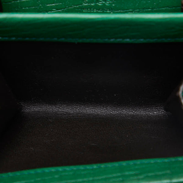 グッチ GGスプリーム コインケース 小銭入れ 120964 ベージュ  グリーン PVC レザー レディース GUCCI 【中古】