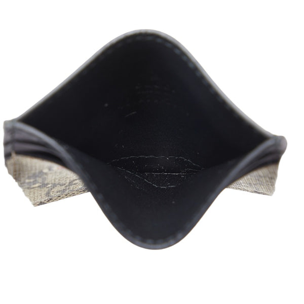 グッチ GGスプリーム キングスネーク ヘビ 蛇 カードケース パスケース 451277 ベージュ マルチカラー PVC レザー レディース GUCCI 【中古】