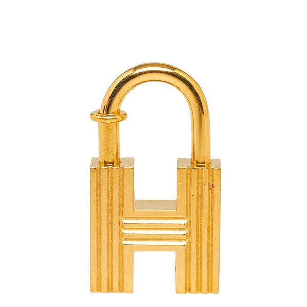 エルメス H 2000年限定 新世紀の第一歩 カデナ チャーム ゴールド メッキ レディース HERMES 【中古】