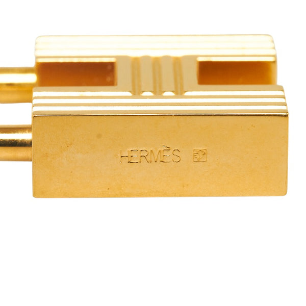 エルメス H 2000年限定 新世紀の第一歩 カデナ チャーム ゴールド メッキ レディース HERMES 【中古】