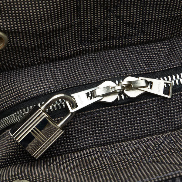 エルメス エールライントートPM ハンドバッグ トートバッグ グレー キャンバス レディース HERMES 【中古】