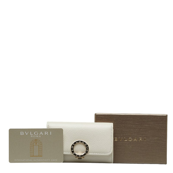 ブルガリ ブルガリブルガリ キーケース ホワイト レザー レディース BVLGARI 【中古】