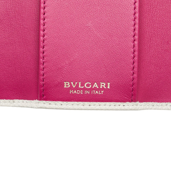 ブルガリ ブルガリブルガリ キーケース ホワイト レザー レディース BVLGARI 【中古】