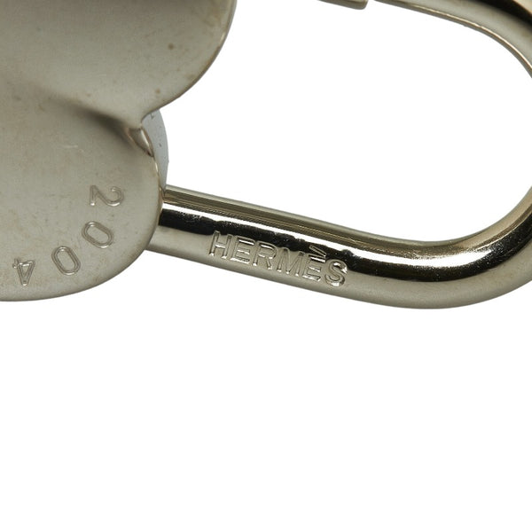 エルメス ファンタジー ハート&キー カデナ チャーム キーホルダー シルバー メタル レディース HERMES 【中古】