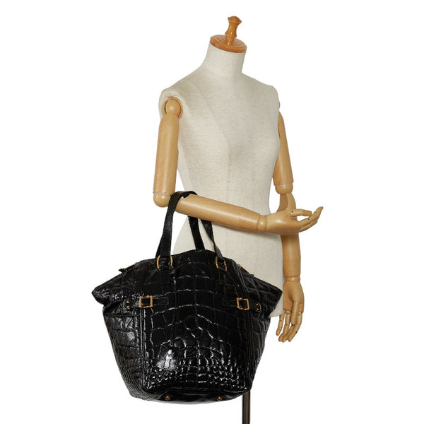 サンローラン ダウンタウン トートバッグ ショルダーバッグ 172460 ブラック パテントレザー レディース SAINT LAURENT 【中古】