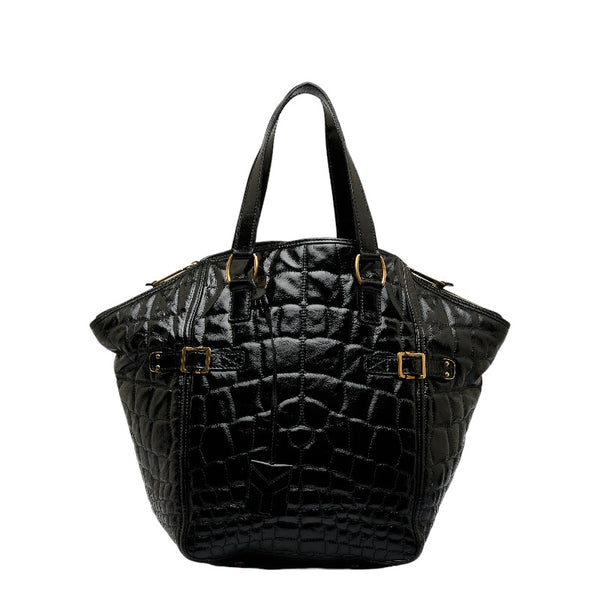 サンローラン ダウンタウン トートバッグ ショルダーバッグ 172460 ブラック パテントレザー レディース SAINT LAURENT 【中古】