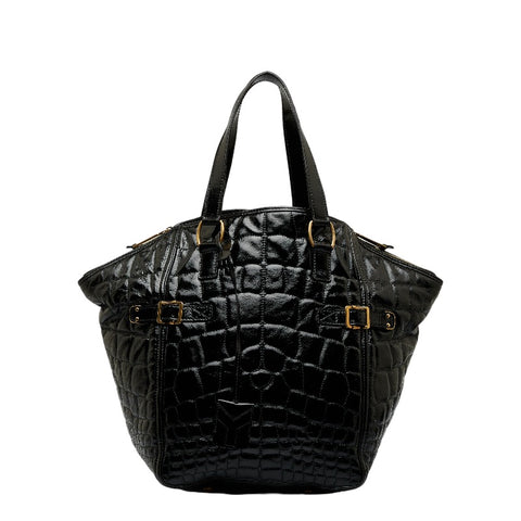 サンローラン ダウンタウン トートバッグ ショルダーバッグ 172460 ブラック パテントレザー レディース SAINT LAURENT 【中古】