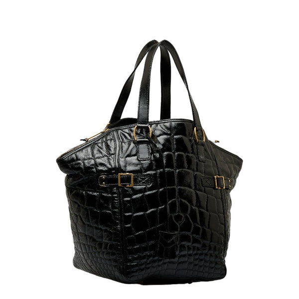 サンローラン ダウンタウン トートバッグ ショルダーバッグ 172460 ブラック パテントレザー レディース SAINT LAURENT 【中古】