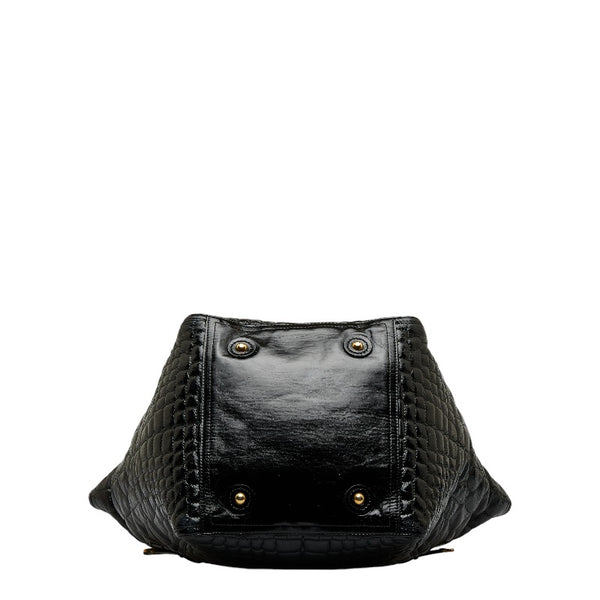 サンローラン ダウンタウン トートバッグ ショルダーバッグ 172460 ブラック パテントレザー レディース SAINT LAURENT 【中古】