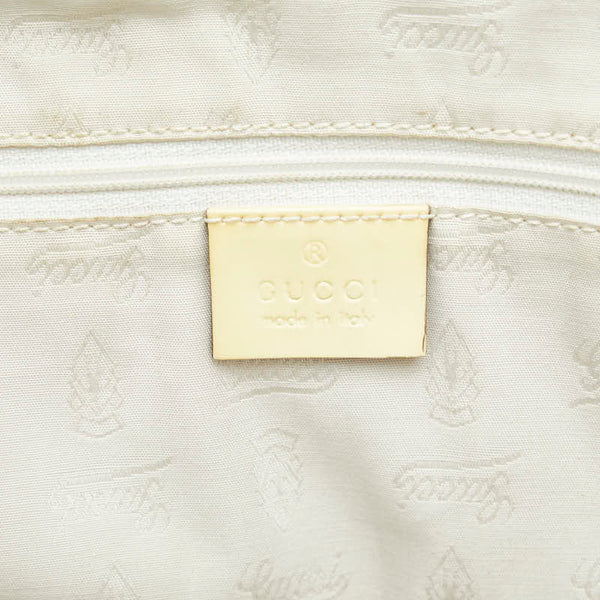 グッチ GGキャンバス ジョリー トートバッグ 211971 ベージュ イエロー キャンバス エナメル レディース GUCCI 【中古】