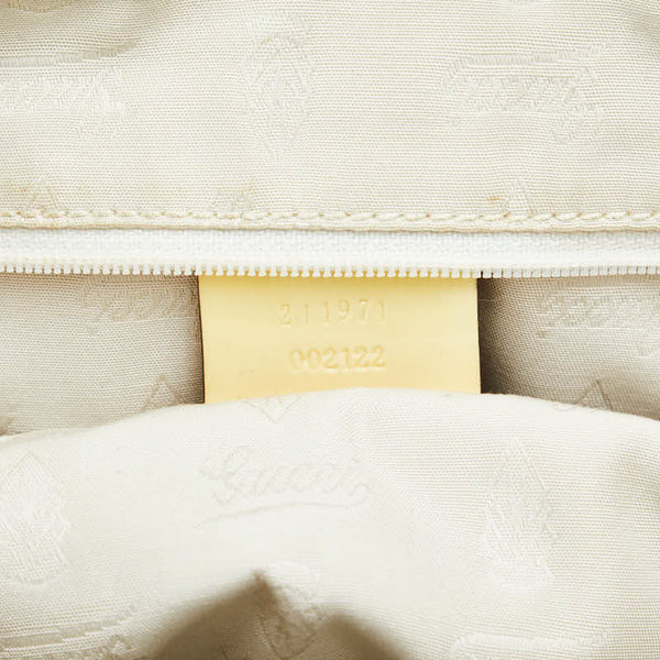 グッチ GGキャンバス ジョリー トートバッグ 211971 ベージュ イエロー キャンバス エナメル レディース GUCCI 【中古】