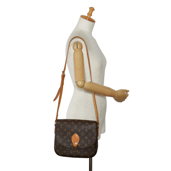 ルイ ヴィトン モノグラム サンクルー24 斜め掛け ショルダーバッグ M51242 ブラウン PVC レザー レディース LOUIS VUITTON 【中古】