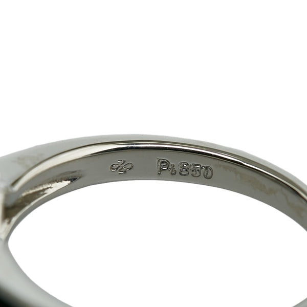 Pt850 プラチナ アレキサンドライト0.55ct ダイヤ0.27ct リング 指輪 レディース 11.5号 【中古】