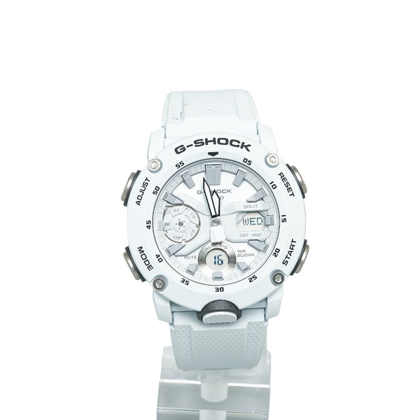 カシオ 腕時計 GA-2000S-7AJF クオーツ ホワイト文字盤 カーボン メンズ CASIO 【中古】