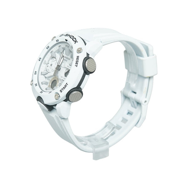 カシオ 腕時計 GA-2000S-7AJF クオーツ ホワイト文字盤 カーボン メンズ CASIO 【中古】