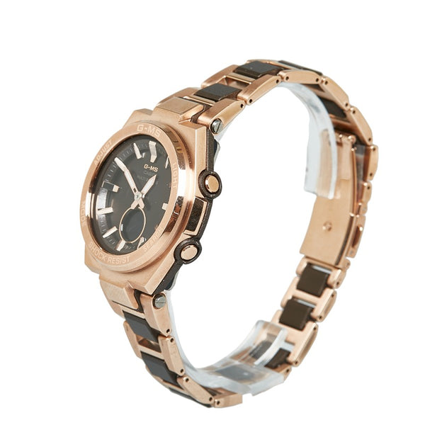 カシオ BABY-G G-MS ジーミズ 腕時計 MSG-W200CG-5AJF ソーラー ブラック文字盤 樹脂系 ステンレススチール レディース CASIO 【中古】