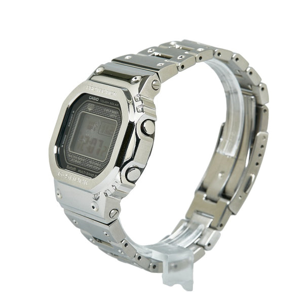 カシオ Bluetooth フルメタル 腕時計 GMW-B5000D-1JF ソーラー電波時計 ブラック文字盤 ステンレス メンズ CASIO 【中古】