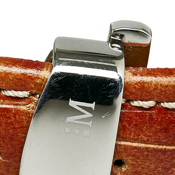 シチズン ナビホーク エコドライブ ベルト（社外品） 腕時計 U680 S092876 エコドライブ グレー文字盤 ステンレススチール レザー メンズ CITIZEN 【中古】