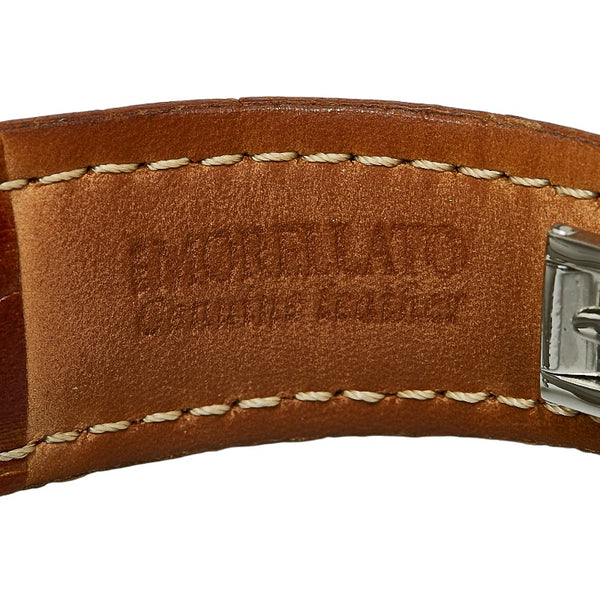 シチズン ナビホーク エコドライブ ベルト（社外品） 腕時計 U680 S092876 エコドライブ グレー文字盤 ステンレススチール レザー メンズ CITIZEN 【中古】