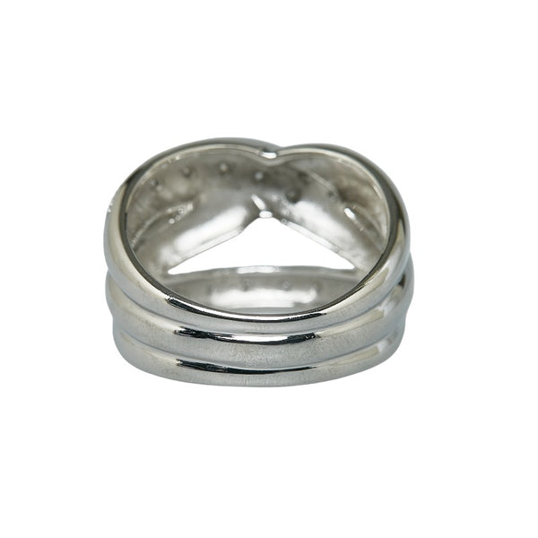 Pt900 プラチナ ダイヤ0.15ct リング 指輪 レディース 13.5号 【中古】