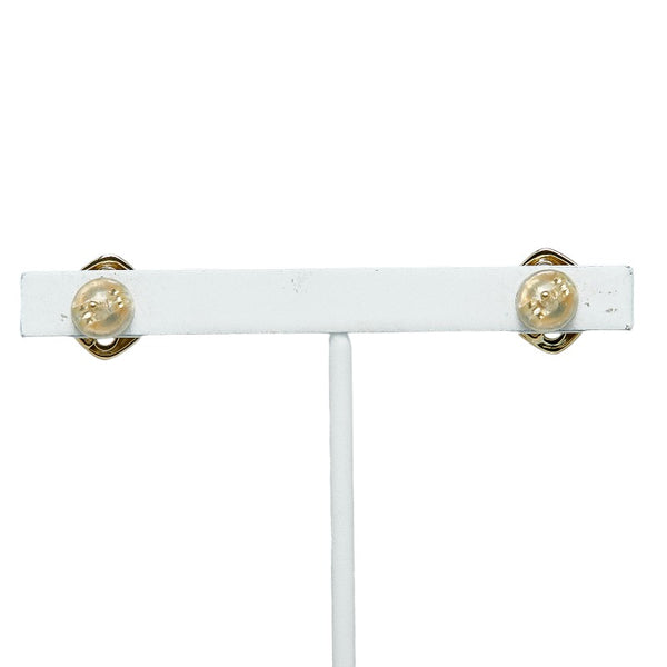 ミキモト K18YG イエローゴールド アコヤパール4mm ピアス レディース MIKIMOTO 【中古】