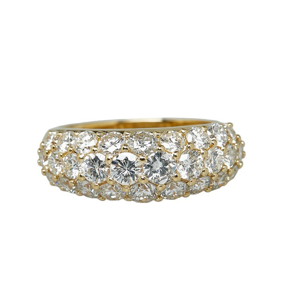 K18YG イエローゴールド ダイヤ3.00ct リング 指輪 レディース 15.5号 【中古】