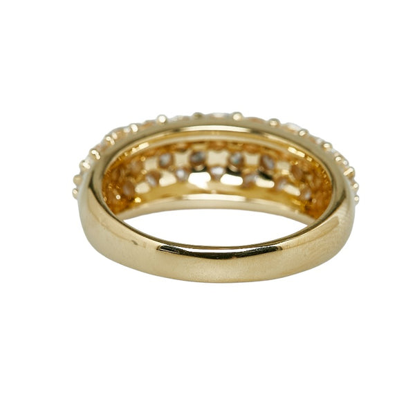 K18YG イエローゴールド ダイヤ3.00ct リング 指輪 レディース 15.5号 【中古】