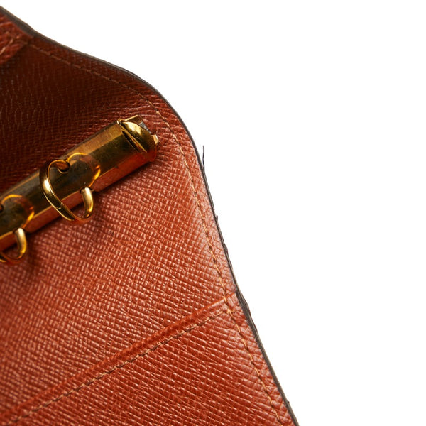 ルイ ヴィトン モノグラム アジェンダPM 手帳カバー R20005 ブラウン PVC レザー レディース LOUIS VUITTON 【中古】