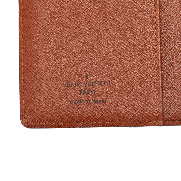 ルイ ヴィトン モノグラム アジェンダPM 手帳カバー R20005 ブラウン PVC レザー レディース LOUIS VUITTON 【中古】