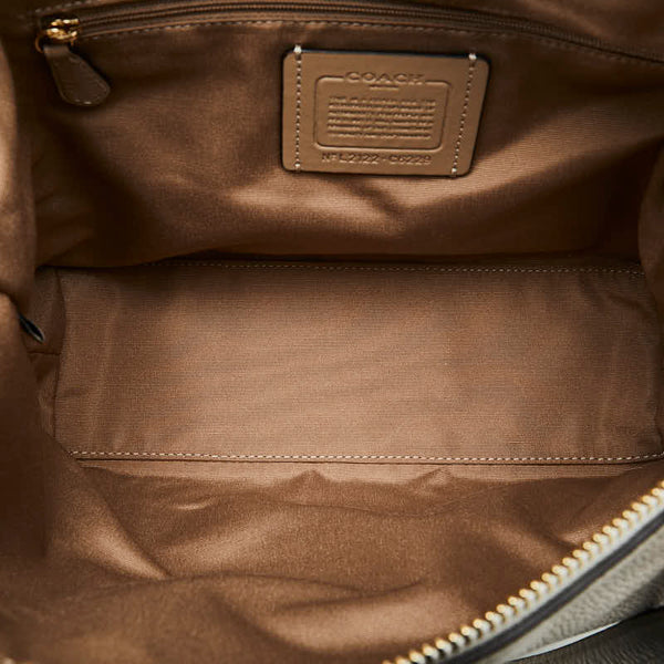 コーチ ケイシー サッチェル ハンドバッグ ショルダーバッグ 2WAY C6229 ホワイト レザー レディース COACH 【中古】