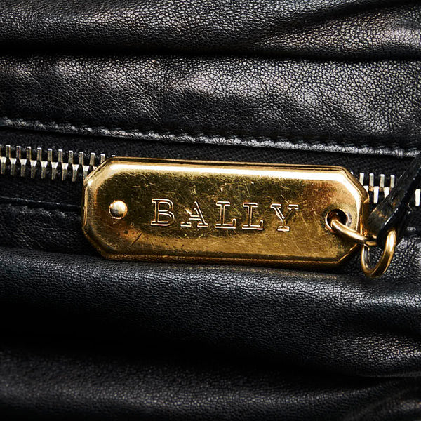 バリー ワンショルダーバッグ ブラック レザー レディース BALLY 【中古】