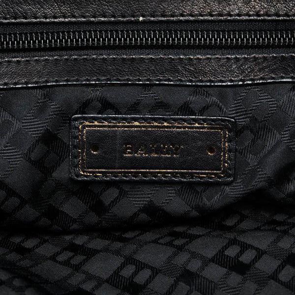 バリー ワンショルダーバッグ ブラック レザー レディース BALLY 【中古】