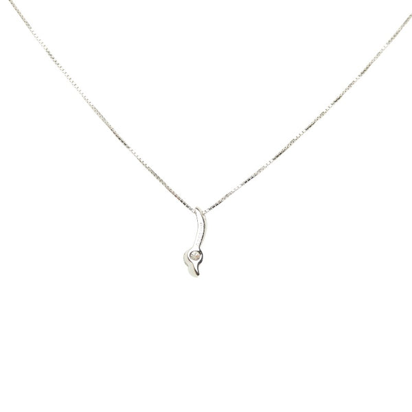 Pt900 プラチナ Pt850 プラチナ ダイヤ0.329ct ネックレス レディース 【中古】