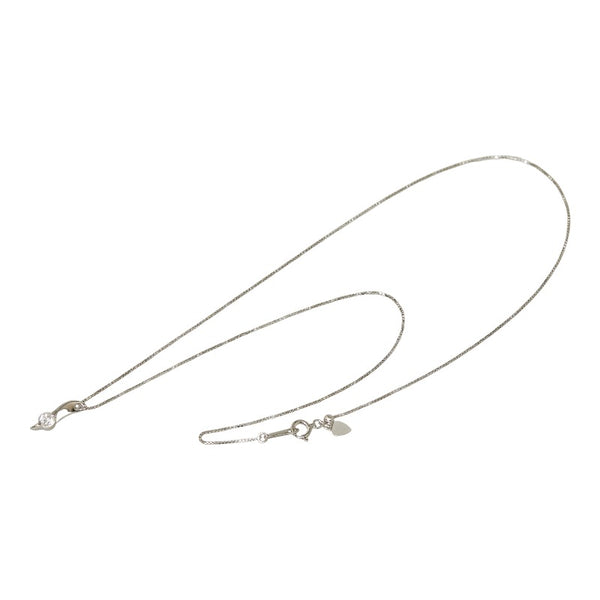 Pt900 プラチナ Pt850 プラチナ ダイヤ0.329ct ネックレス レディース 【中古】