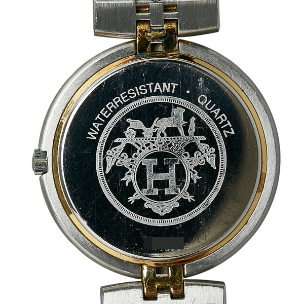 エルメス ボーイズ プロフィール 腕時計 クオーツ ホワイト文字盤 ステンレススチール レディース HERMES 【中古】