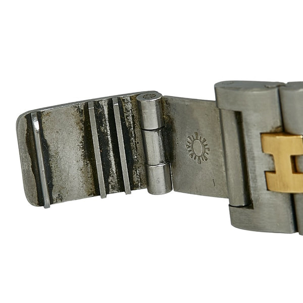 エルメス ボーイズ プロフィール 腕時計 クオーツ ホワイト文字盤 ステンレススチール レディース HERMES 【中古】