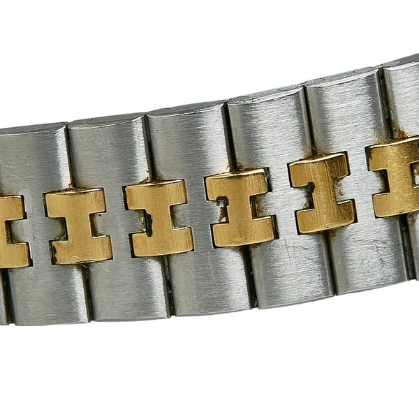 エルメス ボーイズ プロフィール 腕時計 クオーツ ホワイト文字盤 ステンレススチール レディース HERMES 【中古】